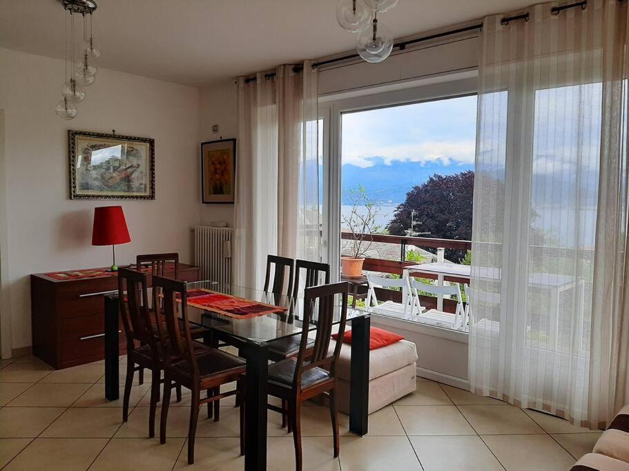 La Finestra Sul Lago - In Villa Con Vista E Posto Auto Coperto สเตรซา ภายนอก รูปภาพ